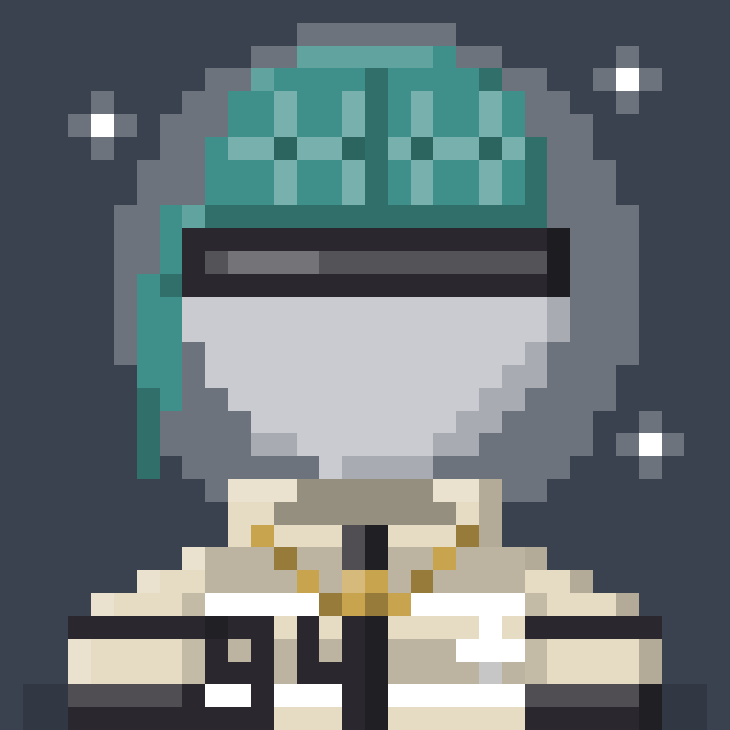 #100 at Level 4: Teal Durag, Cream Tracksuit
