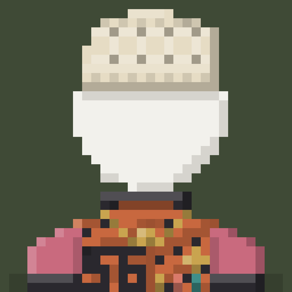 #103 at Level 4: Cream Beanie, Terracotta Varsity